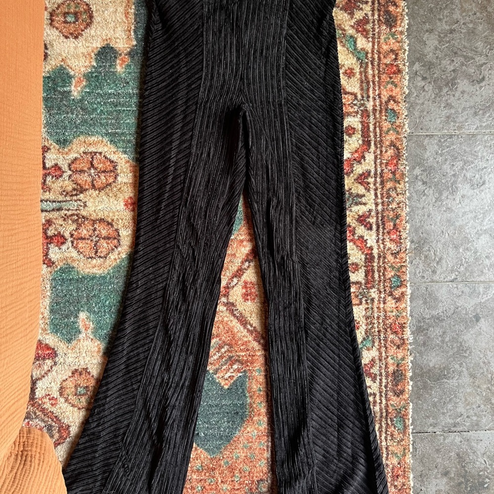 Free People mini flare velvet pants